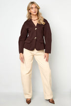 Polyestervezel (polyester) Damespakset Effen kleur Elegante herfst/winterkleding