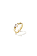 Ring met wisselende harten en zirkonia