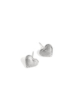 Oorbellen van roestvrij staal met hartjes, Daily Daily Simple Series, damessieraden