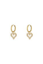 Oorbel met strass-steentjes