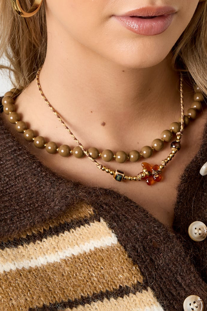 Polyester kralenkettingen Bloemen Casual Dagelijks Eenvoudig Serie Dames sieraden