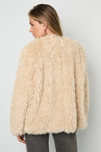 Vrouwen Herfst/Winter Geweven Polyestervezel Elegante Solide Kleur Jas