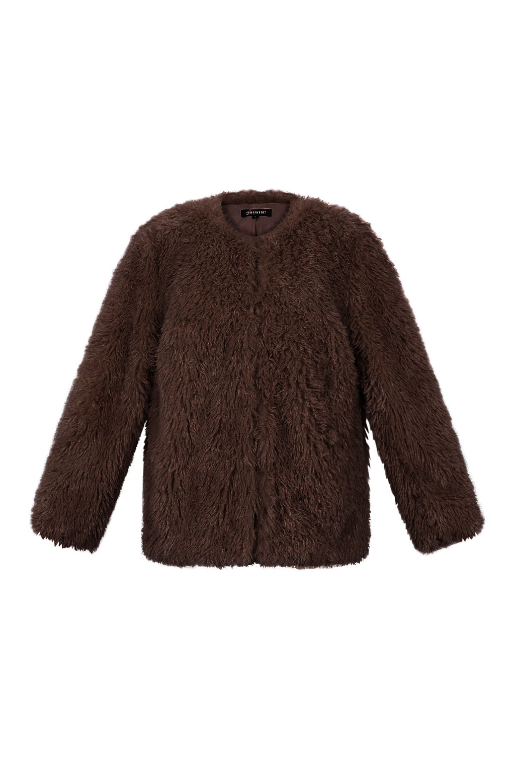 Vrouwen Herfst/Winter Geweven Polyestervezel Elegante Solide Kleur Jas