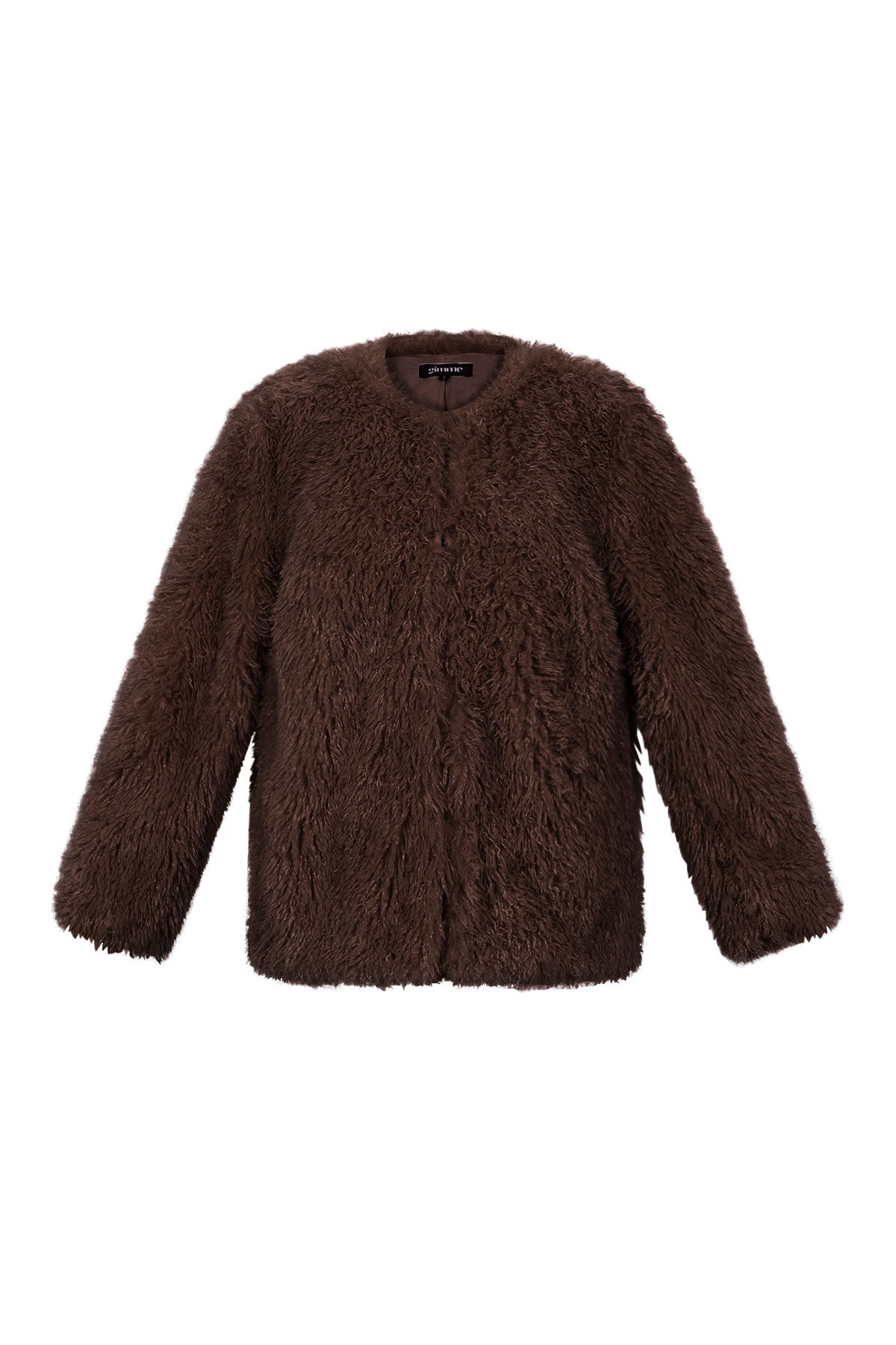 Vrouwen Herfst/Winter Geweven Polyestervezel Elegante Solide Kleur Jas