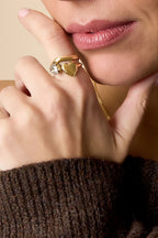 Roestvrijstalen edelsteenringen Hart Casual Dagelijks Eenvoudig Serie Dames sieraden