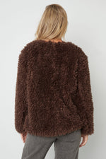 Vrouwen Herfst/Winter Geweven Polyestervezel Elegante Solide Kleur Jas