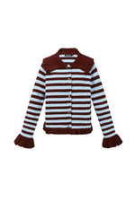 Polyestervezel (polyester) Gebreid vest Strepen Casual Herfst/Winterkleding