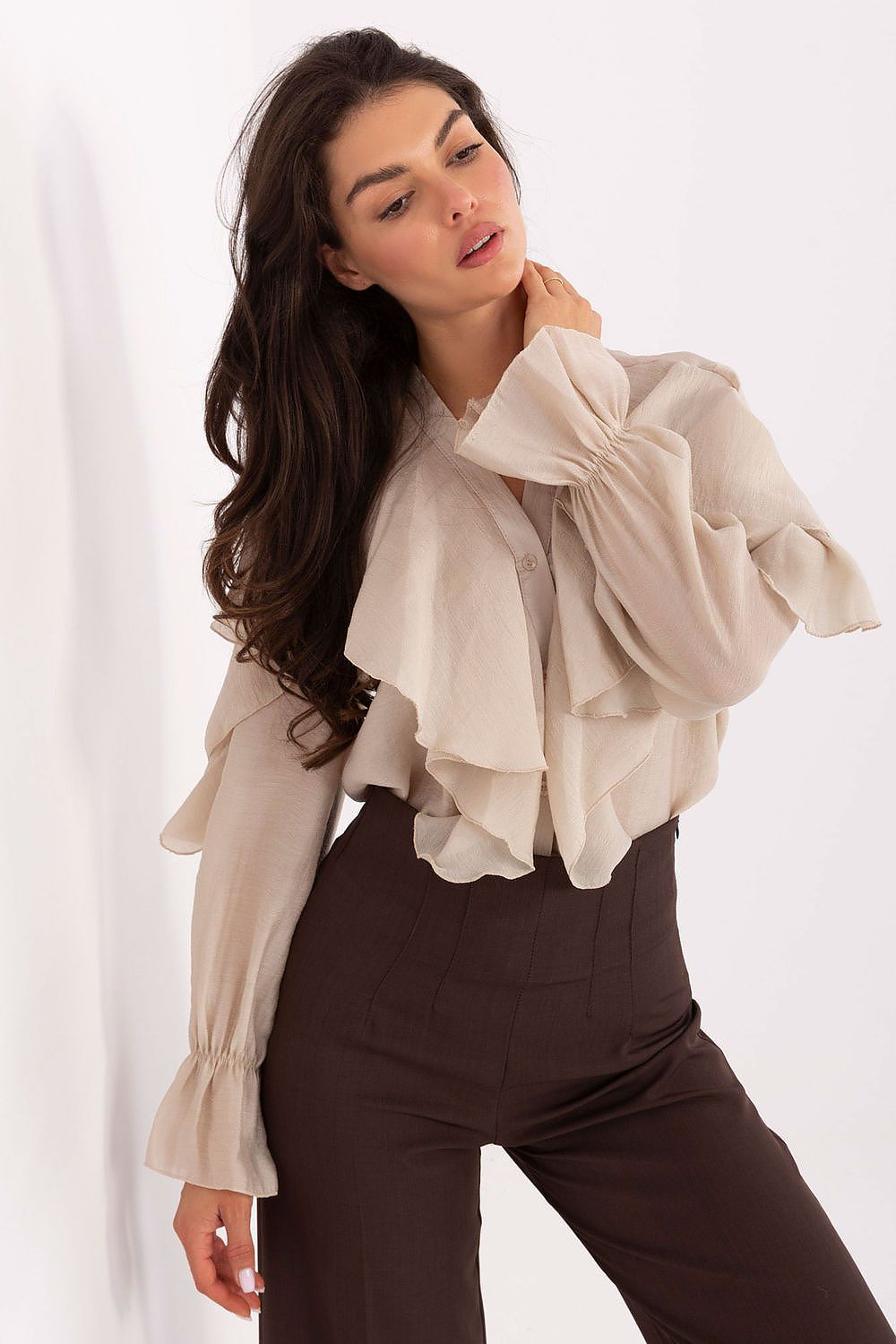  Overhemd met lange mouwen model 218413 Rue Paris 