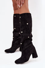  Laarzen met hoge hakken model 219862 Step in style 