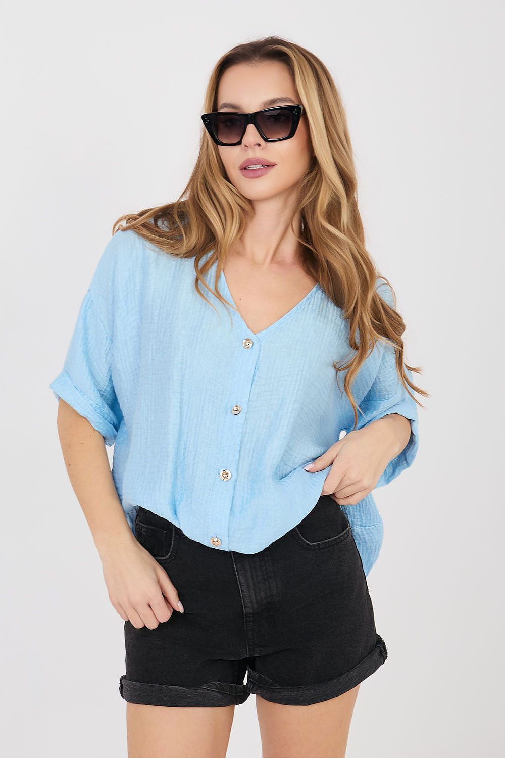  Overhemd met korte mouwen model 225509 Italy Moda 