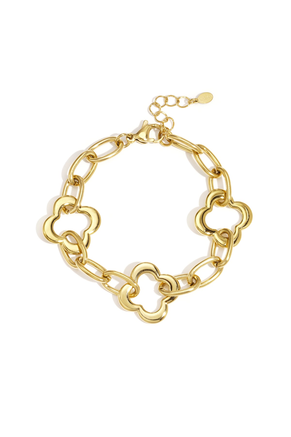 Roestvrijstalen kettingarmbanden Klaver Casual Dagelijks Dames sieraden