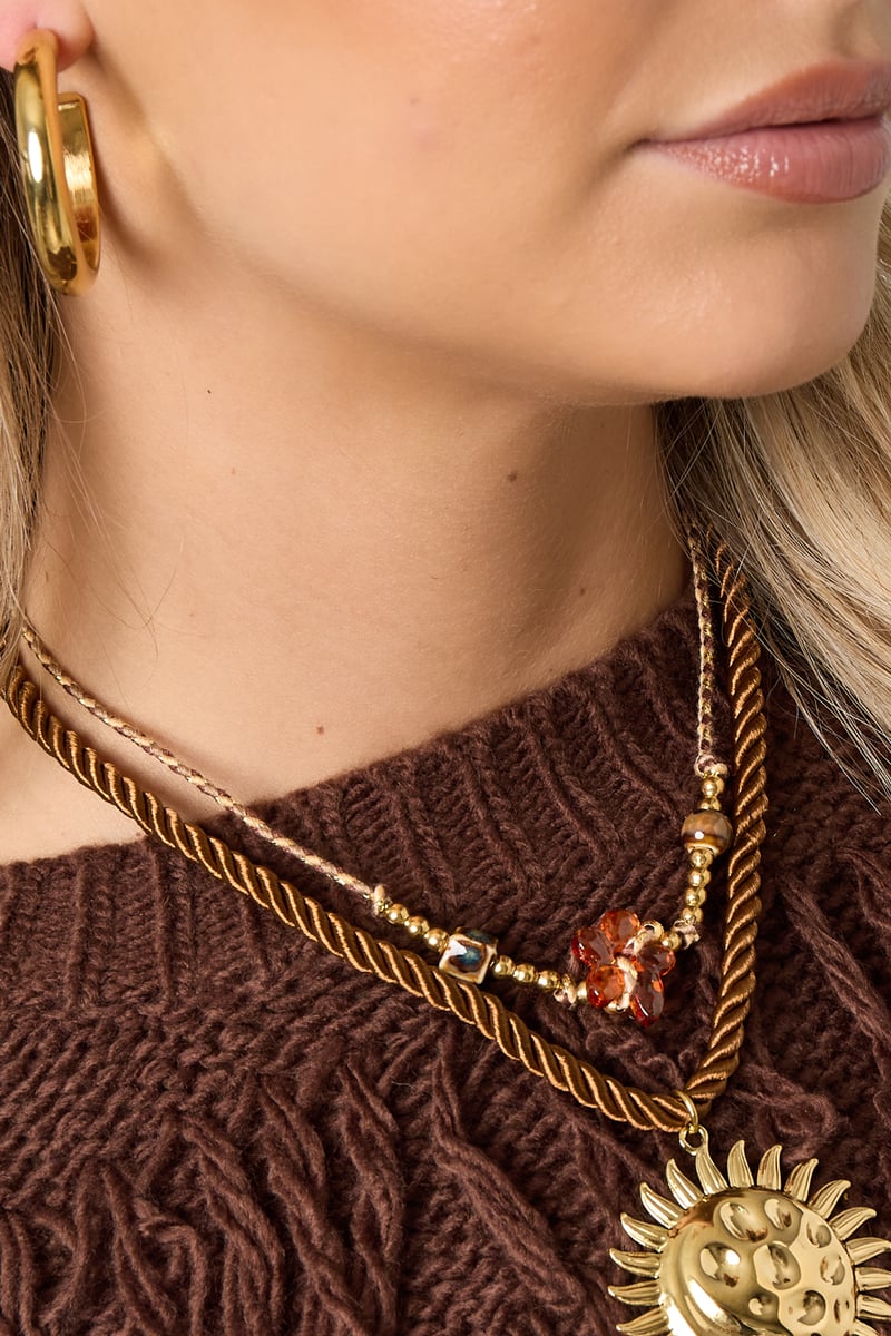 Polyester kralenkettingen Bloemen Casual Dagelijks Eenvoudig Serie Dames sieraden
