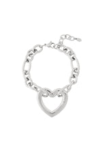 Armband met een ketting van harten