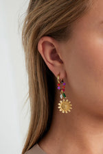Oorbellen met bloemen, casual, dagelijks, eenvoudig, serie, damessieraden
