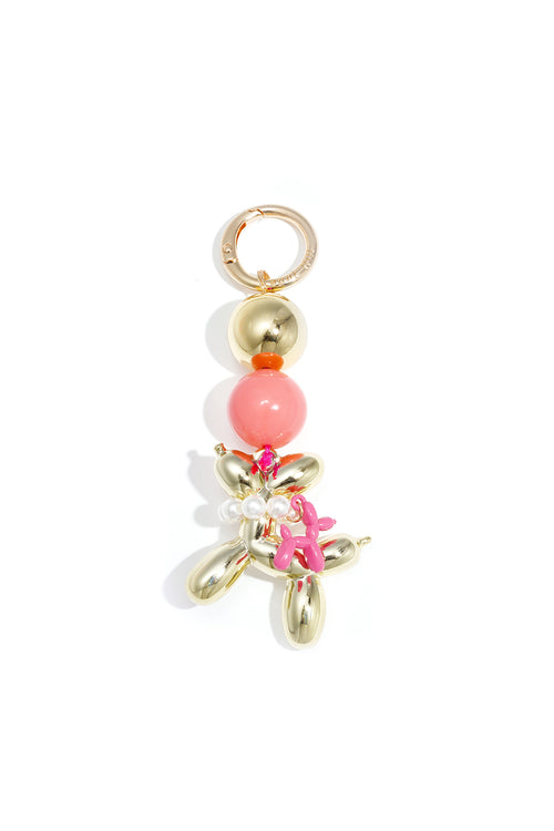 Schattige ballonhond sleutelhanger